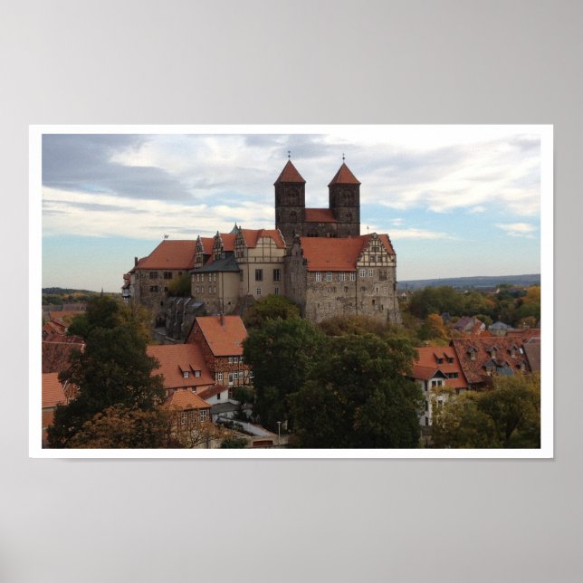 Quedlinburg Castle, Harz, Tyskland Poster (Framsidan)