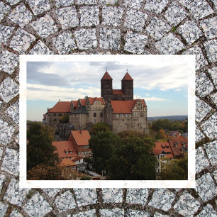 Quedlinburg Castle, Harz, Tyskland Vykort