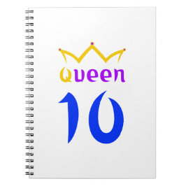 Queen 10 anteckningsbok
