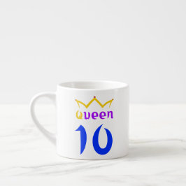 Queen 10 espressomugg