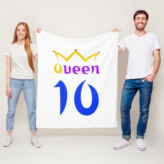 Queen 10 fleecefilt (På plats)