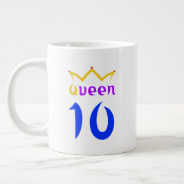 Queen 10 jumbo mugg