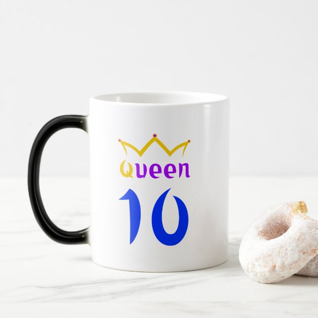 Queen 10 magisk mugg (Med munk)