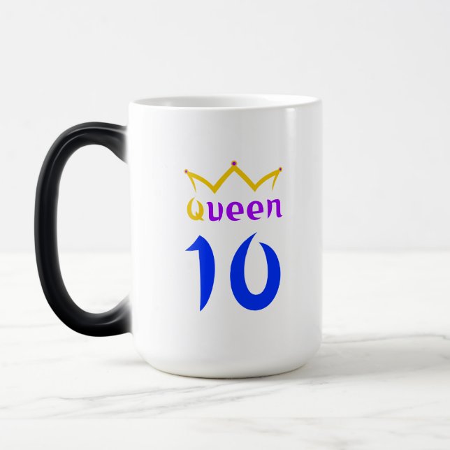 Queen 10 magisk mugg (Vänster)