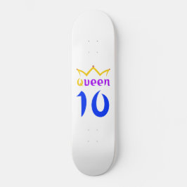 Queen 10 mini skateboard bräda 18,5 cm