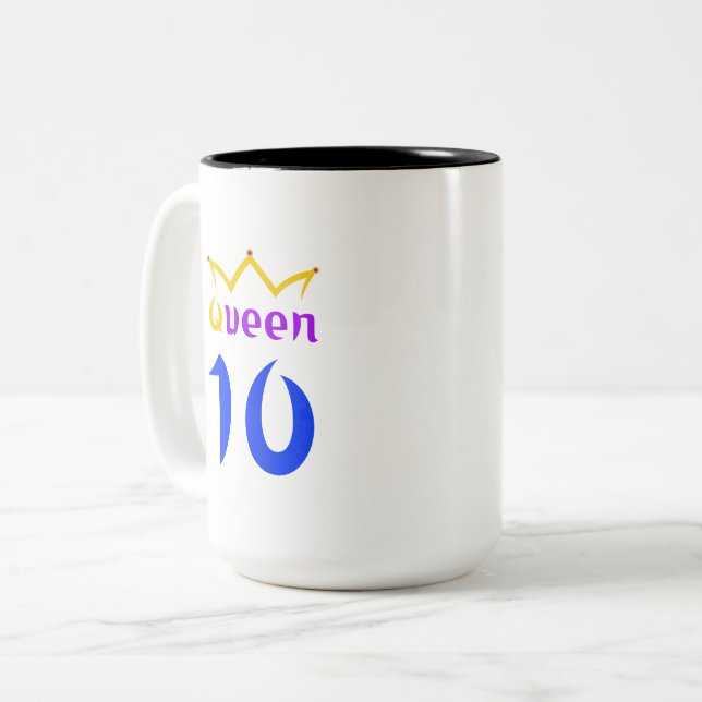 Queen 10 Två-Tonad mugg (Framsida vänster)