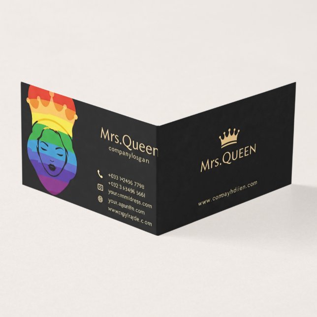 Queen Affärskort Kort (Utsida)