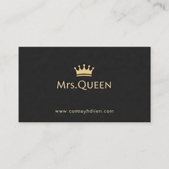 Queen Affärskort Themes Visitkort (Framsida)