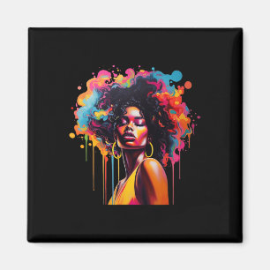Queen Afro Melanin Dripping Junetelfte Afrikas Magnet