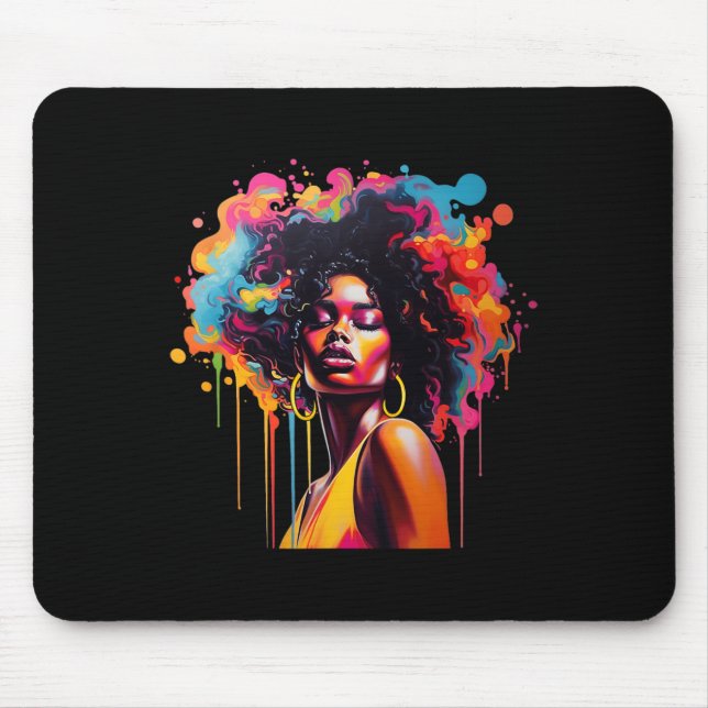 Queen Afro Melanin Dripping Junetelfte Afrikas Musmatta (Framsidan)