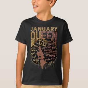 Queen Afro Melanin Girl Pray Birthday Black Histor T Shirt