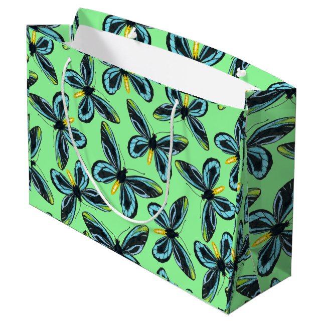 Queen Alexandra's birdwing butterfly mönster (Baksidan Vinklad)