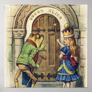Queen Alice och Frog Poster