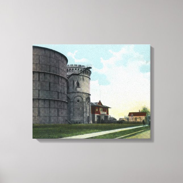 Queen Anne Backe Vatten Reservoirs Scene Canvastryck (Framsida)