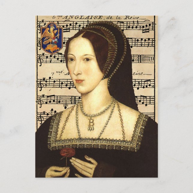 Queen Anne Boleyn - Porträtt vykort (Framsida)