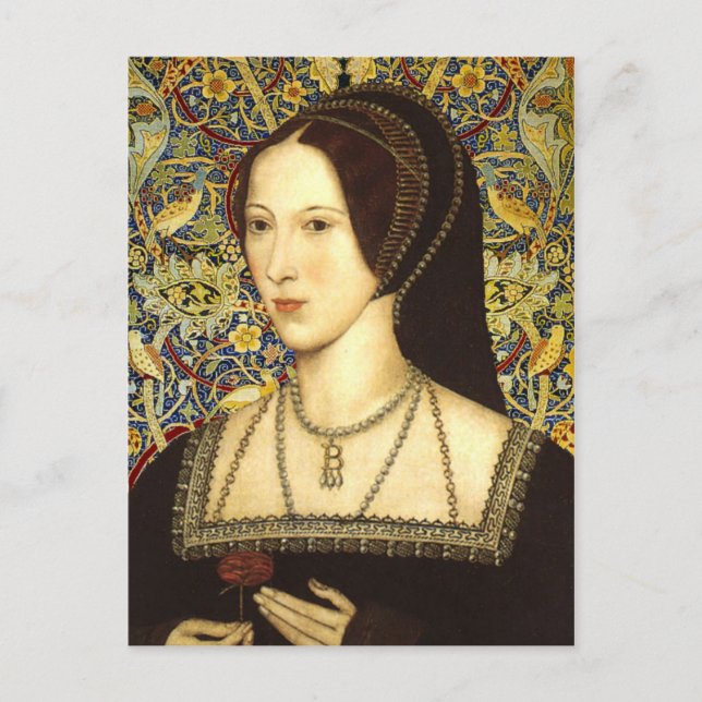 Queen Anne Boleyn - Porträtt vykort (Framsida)