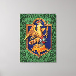 Queen Anne Boleyn Royal Falcon Badge Canvastryck
