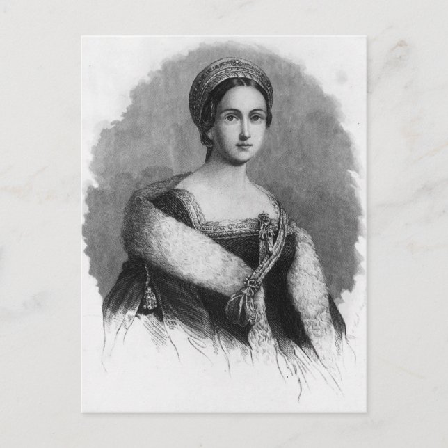 Queen Anne Boleyn Vykort (Framsida)