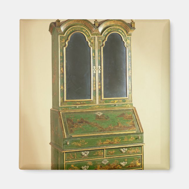 Queen Anne Bureau cabinet med boll foot, 1710 Magnet (Framsidan)