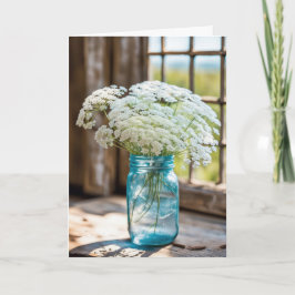 Queen Anne's Snöre Bouquet Sympathy Kort