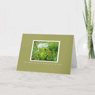 Queen Anne's Snöre & Cow Parsnip on Grönt/Brown Kort