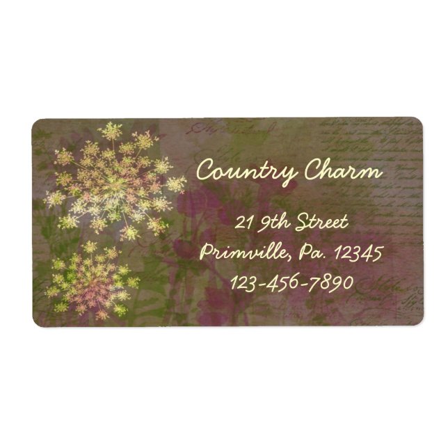 Queen Anne's Snöre Label Fraktsedel (Framsidan)