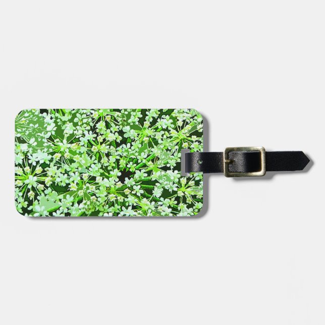 Queen Annes Snöre Luggage Tag Bagagebricka (Horisontell Framsida)