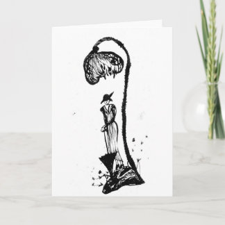 Queen Anne's Snöre Parasol Greeting Card Kort