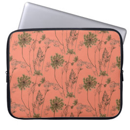 Queen Anne's Snöre vid Laptop sleeve (Salmon)