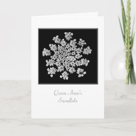 'Queen Anne's Snowflake' Tom Kort Blank Julkort