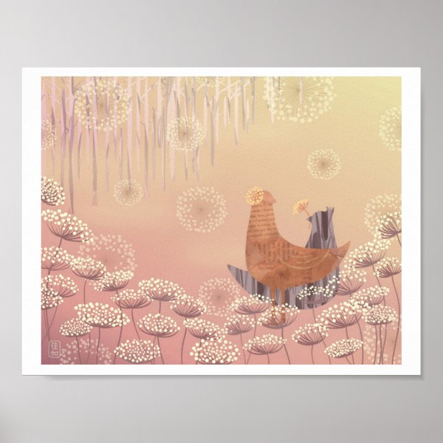 Queen Anne's Sweet Memory2 Illustration Print Poster (Framsidan)