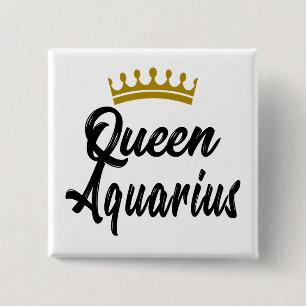 Queen Aquarius Zodiac Horoscope Stjärntecken Birth Knapp