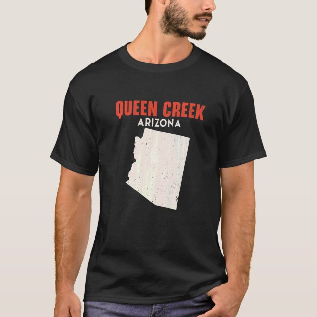 Queen Bäck Arizona Förenta staterna State America  T Shirt (Framsida)