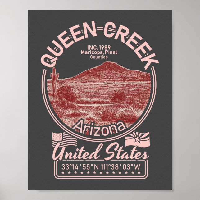 QUEEN BÄCK ARIZONA - HIGHWAY LANTRYSIDE POSTER (Framsidan)