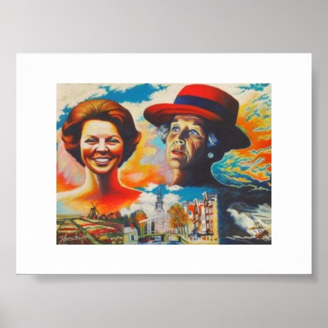 Queen Beatrix 75 år Poster (Framsidan)