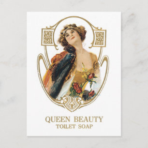 Queen Beauty Toalettsoap Vykort