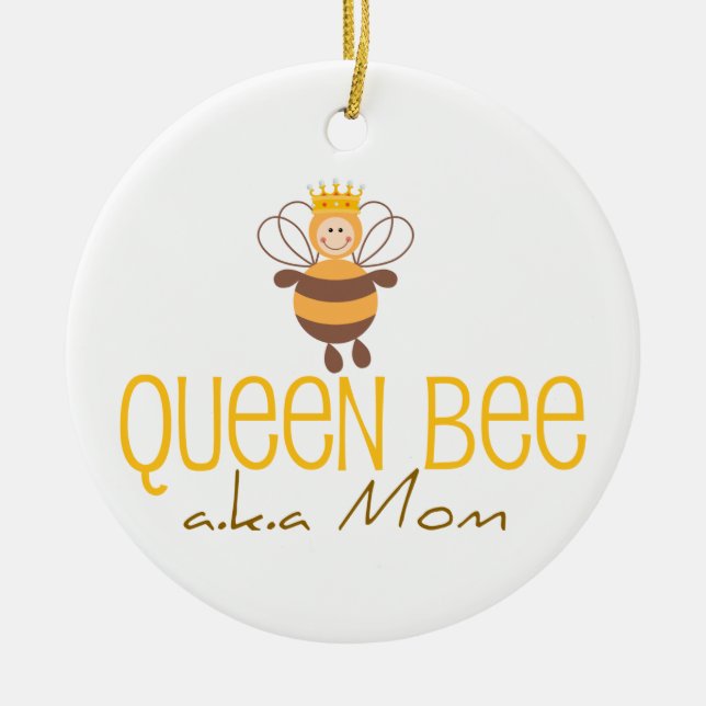 Queen Bee AKA Mamma Julgransprydnad Keramik (Framsidan)