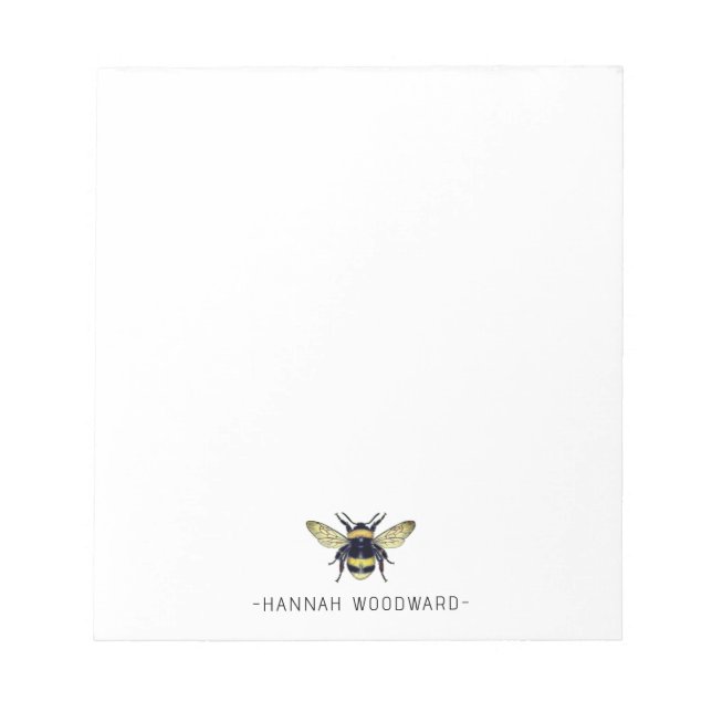 Queen Bee Apiary Personlig Anteckningsblock (Framsida)