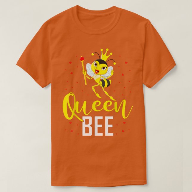 Queen Bee Bebiodlingseper T Shirt (Design framsida)