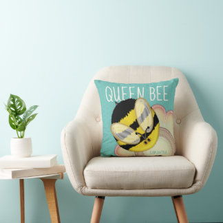 Queen Bee Cute Humla Personlig Kudde