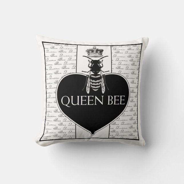 Queen Bee Dekorativ kudde Bee (Framsida)