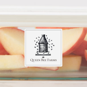 Queen Bee Farms Bihus Apiary Klistermärke