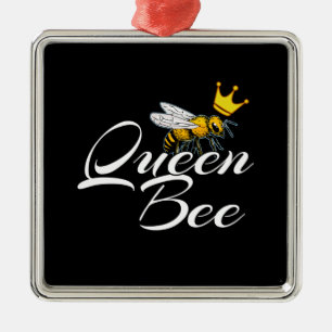 Queen Bee Gåvobistånd till kvinnor Bee Keepe Julgransprydnad Metall