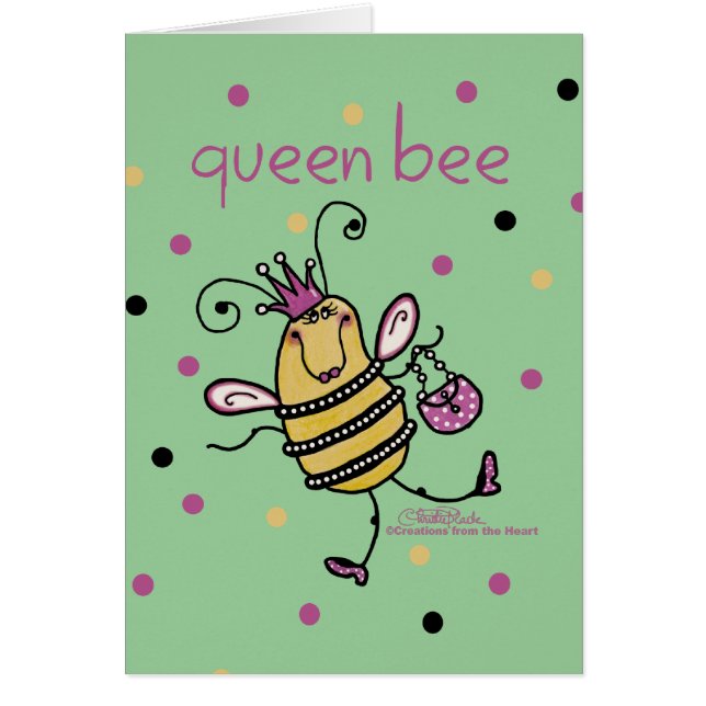 Queen Bee Hälsningskort (Framsidan)
