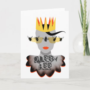 Queen Bee-hälsningskort Kort