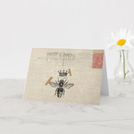 Queen Bee-hälsningskort Kort