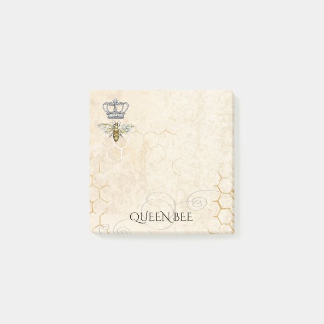 Queen Bee Honeycomb Hive Post-it Block (Framsida)