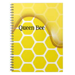 Queen Bee honeycomb honey Anteckningsbok