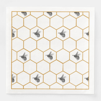 Queen Bee & Honeycomb Napkins Pappersservett