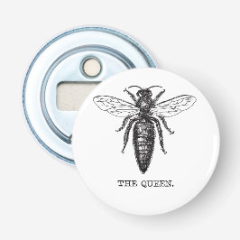Queen Bee Illustration Classic Teckning Flasköppnare